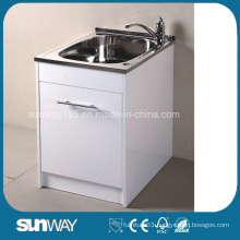 Hot Sale Sanitary Ware Stainless Steel Laundry Tub with Water Blocking